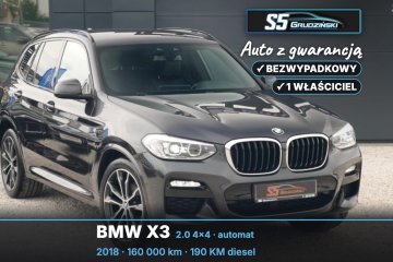 X3 Xdrive 20D+M Pakiet+LED+Navi+Kamera+Skóra+Akt.temp+Serwis+FULL
