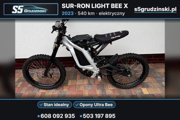Surron Light Bee X+Stan idealny+Opony ultra+Podwyższenie+Jak NOWY